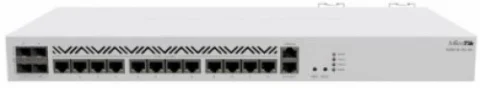 Сетевая карта CCR2116-12G-4S+ MikroTik Cloud Core Router 2116-12G-4S+ with Amazon Annapurna Labs Alpine v3 AL73400 CPU 16