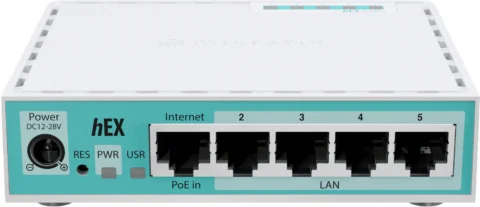 Mikrotik E50UG hEX Refresh 5x1Gbit RJ45 512MB