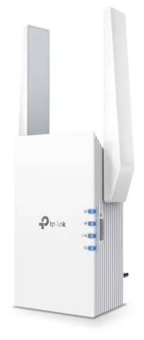 Репитер TP-LINK RE705X AX3000 6 Range Extender 574 Mbps at 2.4 GHz + 2402 Mbps at 5 GHz 2xExternal Antennas 1xGigabit Port Wall Plugged One