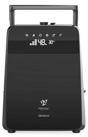 Увлажнитель ультразвуковой Royal Clima Genova RUH-G450/5.5E-BL черный 450 мл/ч пульт ДУ тёплый пар ионизация