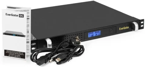 Exegate ServerRM UNL-1200.LCD.AVR.8C13.RJ.USB.1U