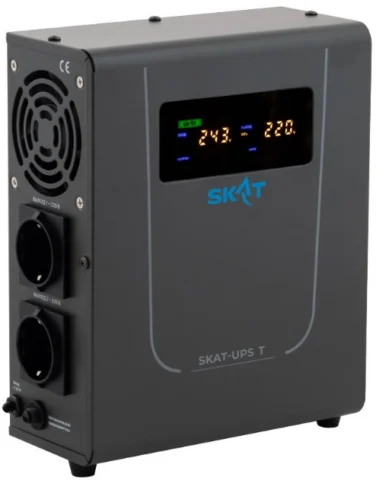 Источник питания Бастион SKAT-UPS 300T Line-Interactive 220В 300ВА работает от 1 внешней АКБ