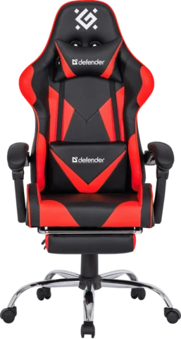 Defender PILOT 64354 игровое черно-красное полиуретан высокой