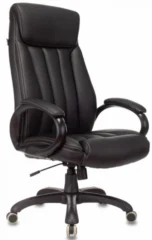 T-9922N/BLACK-PU Руководителя Крестовина Пластик Эко.Кожа Цвет: