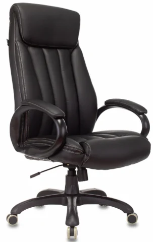 T-9922N/BLACK-PU Руководителя Крестовина Пластик Эко.Кожа Цвет:
