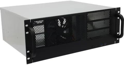 4U Procase RM438-B-0 3*5.25″ 8*3.5″ ATX,miniATX,microATX,miniITX PS/2