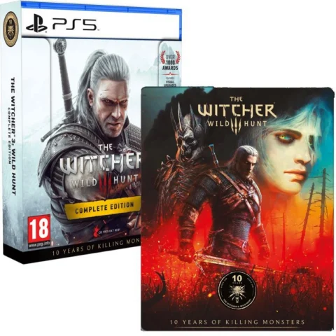Witcher 3 Wild Hunt 10 Years Killing Monsters Limited Steelbook Edition (PS5)
