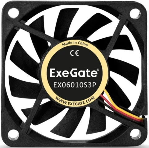 Exegate 60x60x10 mm 3000rpm 13.2CFM 24,1dBa 3-pin