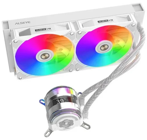 Система охлаждения жидкостная ALSEYE i240-W LGA 115x/1200 1356 1366 1700 2011 2011-3 2066 AM2/+ AM3 AM4 AM5 FM1 (120mm fan 800-1800RPM 31
