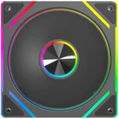Eurocase BL YF12017C Black,120 ARGB fan 3pin+AURA