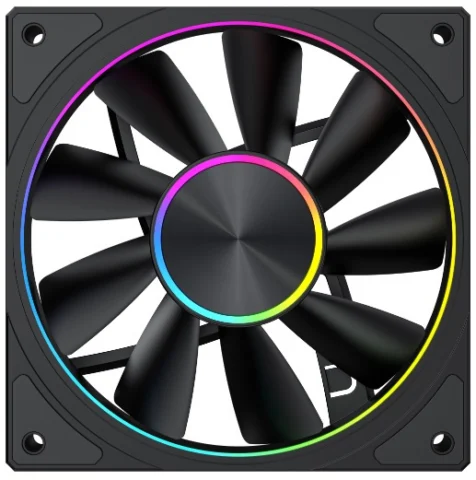 Eurocase BL YF12023 Black,120 ARGB fan 3pin+AURA