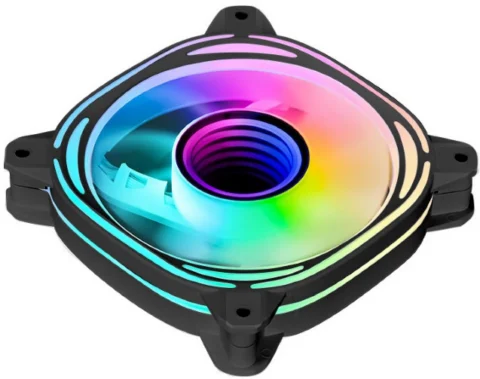 Eurocase BL YF1208A Black,120 ARGB fan 3pin+AURA