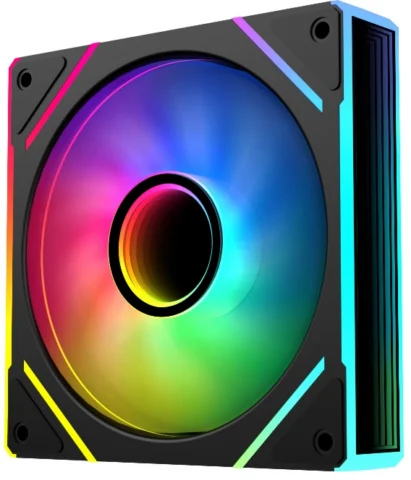 Eurocase BL YF1403 Black,140 ARGB fan 3pin+AURA