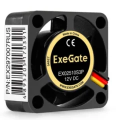 Exegate 25x25x10 mm 10000rpm 24CFM 22dBa 3-pin