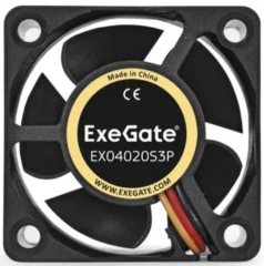 Exegate 40x40x20 mm 7000rpm 10.6CFM 39dBa 3-pin