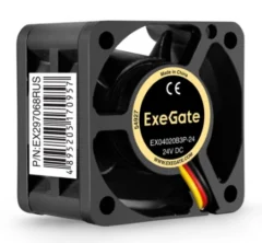 Exegate 40x40x20 mm 8000rpm 9.5CFM 33,2dBa 3-pin