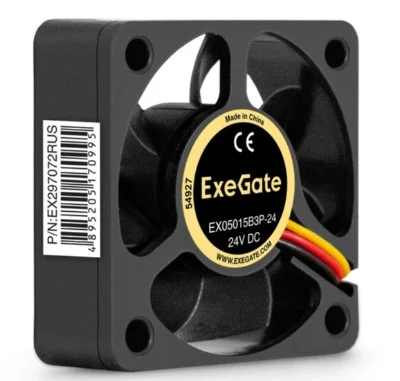 Exegate 50x50x15 mm 7500rpm 18.8CFM 39,4dBa 3-pin