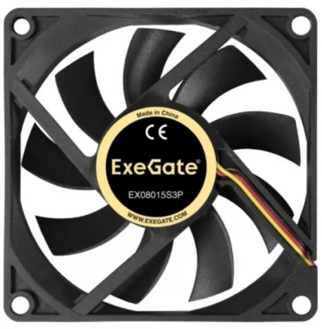Exegate 80x80x15 mm 2500rpm 26.1CFM 30,1dBa 3-pin