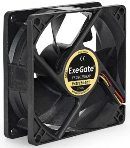 Exegate 80x80x15 мм 2500rpm 28CFM 25.5dBA 2-pin