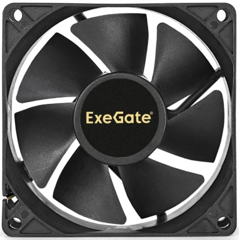Exegate 80x80x25 мм двойной шарикоподшипник 4pin PWM