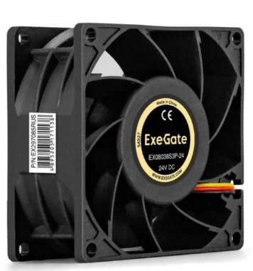 Exegate 80x80x38 mm 4500rpm 66.8CFM 43,2dBa 3-pin