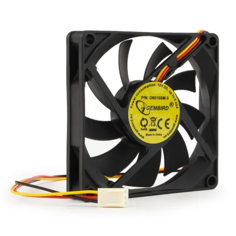 Gembird D8015SM-3 80x80x15 втулка 3 pin провод