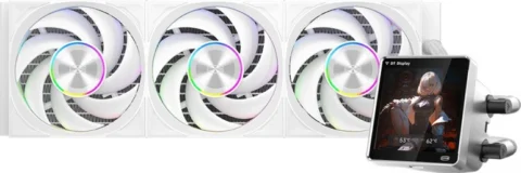 Система охлаждения жидкостная PCCooler DT360 ARGB Display WH LGA1851/1700/1200/115X/AM4/AM5