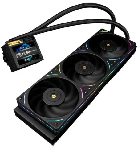 Система охлаждения жидкостная Thermalright Mjolnir Vision 360 UB Pro ARGB Black TRMV360UBPROAB LGA115x/1200/1700/1851/AM4/AM5 (3*120mm 2150rpm 69CFM