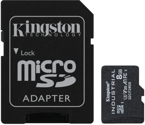 Kingston microSDHC class10 UHS-I industrial с адаптером