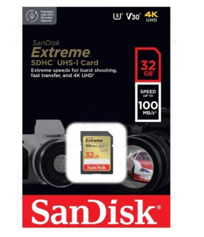 SanDisk Extreme Class 10 SDHC V30 UHS-I
