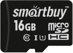 SmartBuy microSDHC UHS-I 16 ГБ без адаптера