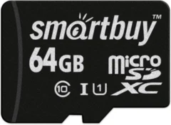 SmartBuy microSDXC UHS-I 64 ГБ без адаптера