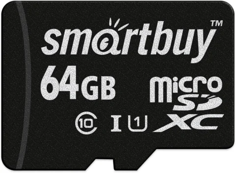 SmartBuy microSDXC UHS-I 64 ГБ без адаптера
