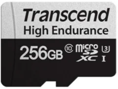 Transcend microSDXC w/ adapter U3 High Endurance