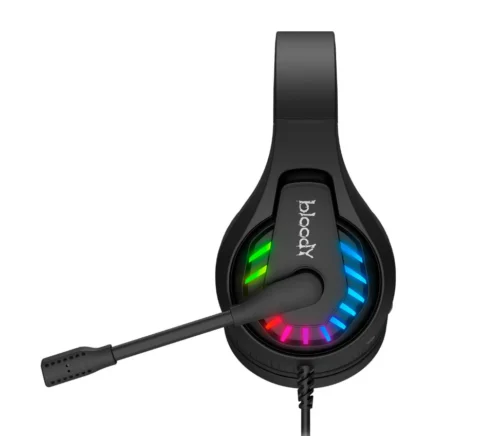 A4Tech G230 черная 2м накладная USB оголовье 1797014