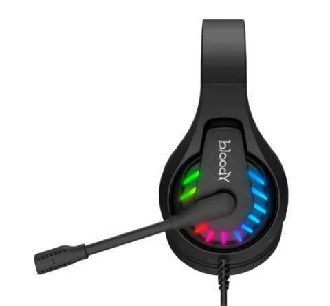A4Tech G230P черная 2м накладная оголовье 1796998
