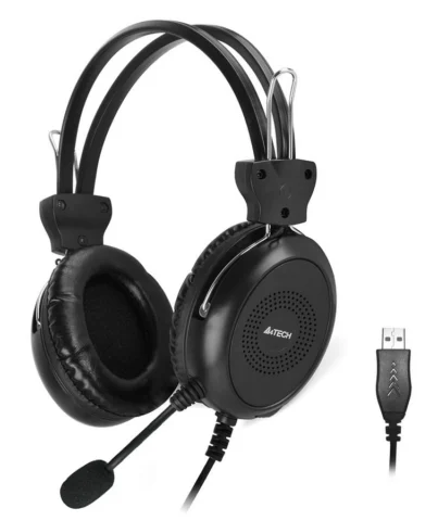 A4Tech HU-30 черный 2м накладные USB оголовье