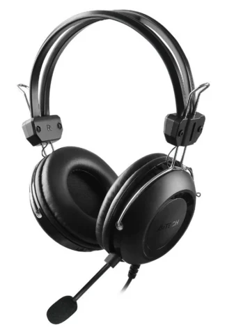 A4Tech HU-35 черный 2м накладные USB оголовье