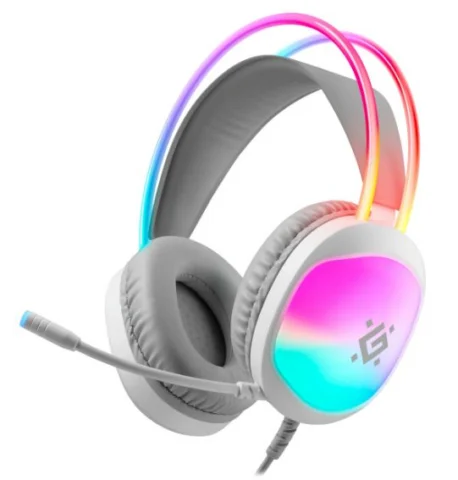 Defender Eclipse 62440 белый RGB провод 2 м