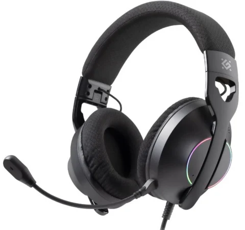 Defender WEAVER 62540 черный RGB провод 2 м
