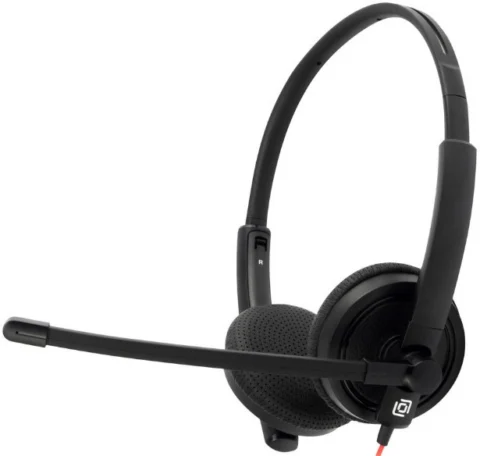 с микрофоном Oklick HS-L900 черный 1.8м накладные оголовье