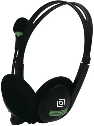 с микрофоном Oklick HS-M100 черный 1.8м накладные оголовье