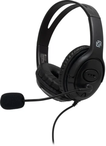с микрофоном Oklick HS-M400 черный 1.8м накладные оголовье