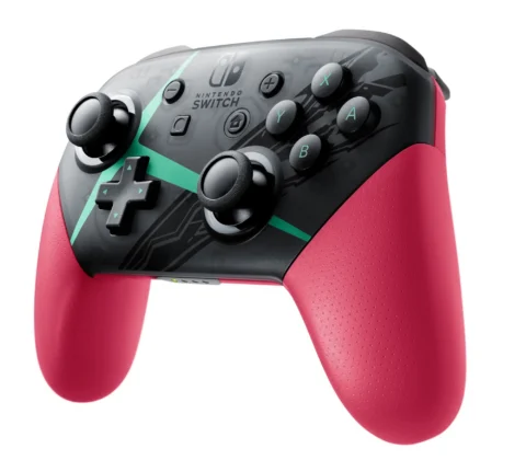 Nintendo Switch Pro Controller в стиле Xenoblade Chronicles 2