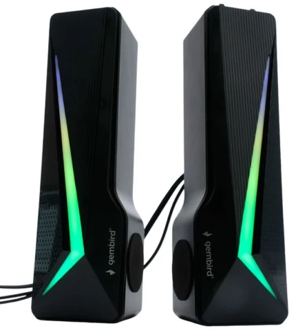 2.0 Gembird SPK-615 трансформер 10Вт пластик RGB подсветка
