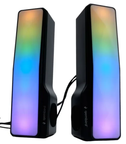 2.0 Gembird SPK-620 трансформер 10Вт пластик RGB подсветка