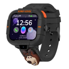 Elari KidPhone KP-MB-BLK детские часы- Маша и Медведь