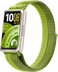 Huawei Band 11 Pro серебристые с зелёным ремешком