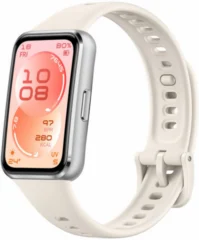 Huawei Band 11 алюминевые серебристые с белым ремешком