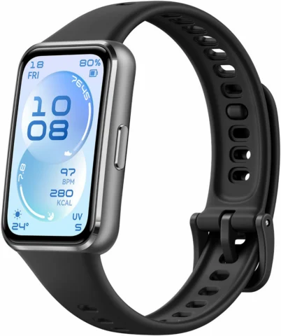 Huawei Band 11 алюминевые тёмно-серые с чёрным ремешком